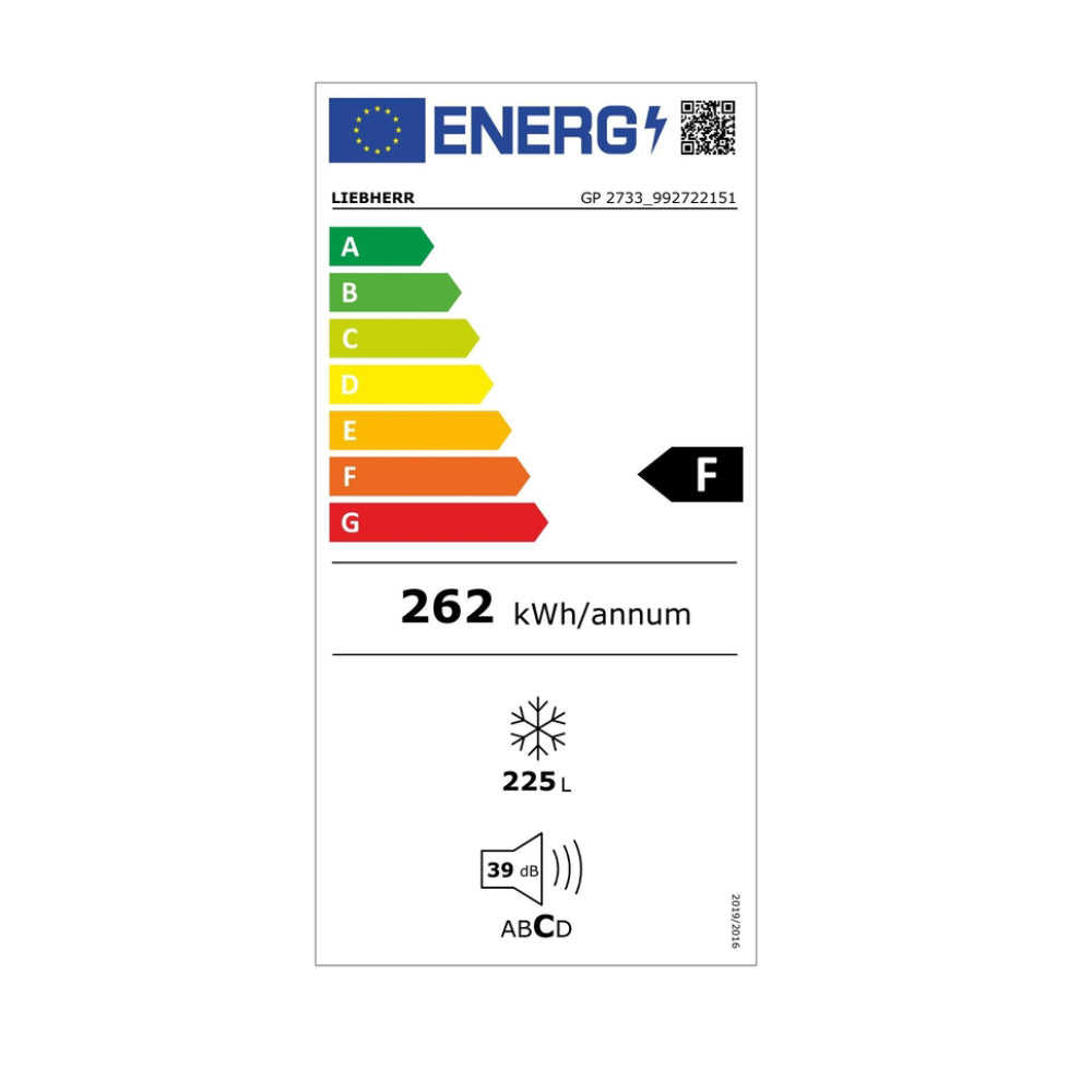 Armoire négative blanche 7 tiroirs -18°C/-25°C en 225 litres - LIEBHERR GP2733CHR