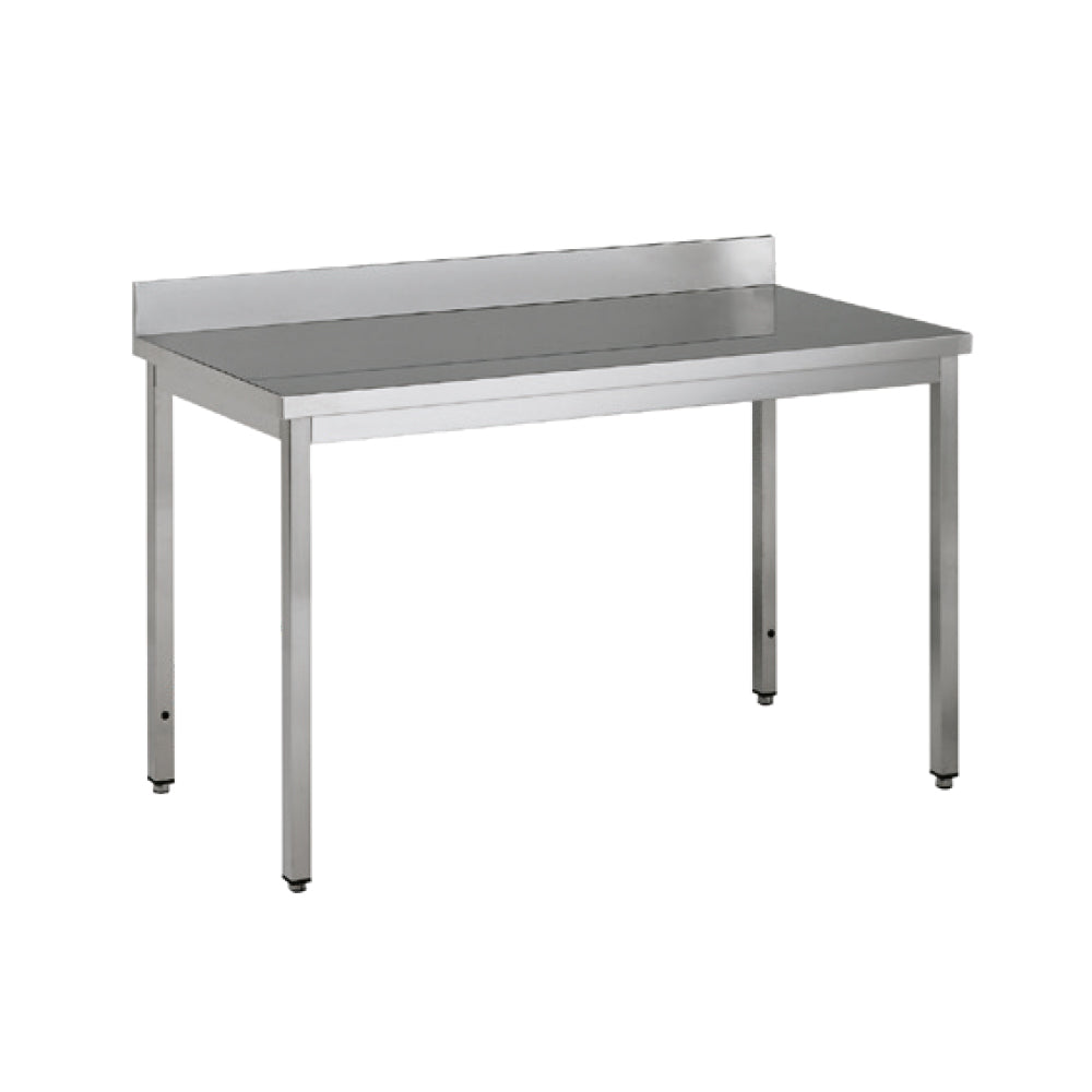 Table inox avec dosseret et étagère - Nosem TTA708ET