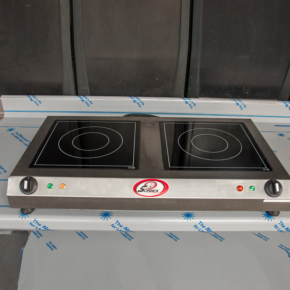 Réchaud vitrocéramique 2 feux - Sofraca 27114D