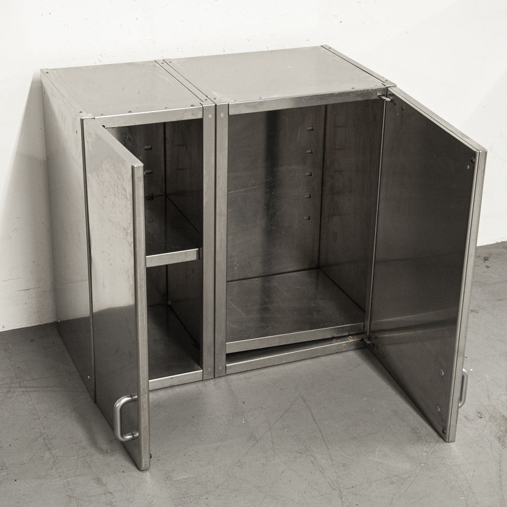 Meuble inox suspendu 2 portes 750x450x700 mm