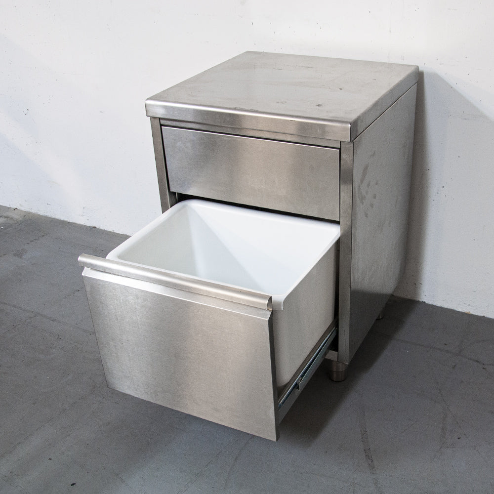 Meuble inox avec poubelle intégrée - Tournus 844675