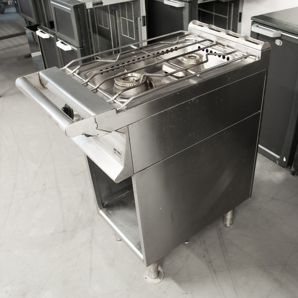 Fourneau 2 feux gaz sur soubassement ouvert - 800R-2FXG