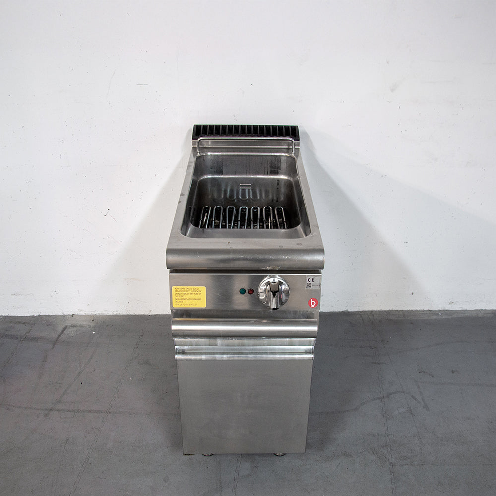 Friteuse électrique 2 paniers sur meuble - Cuve 22 litres - 18 kW - 400 x 900 x 850 mm - 33 - Baron Q90FRI/E422
