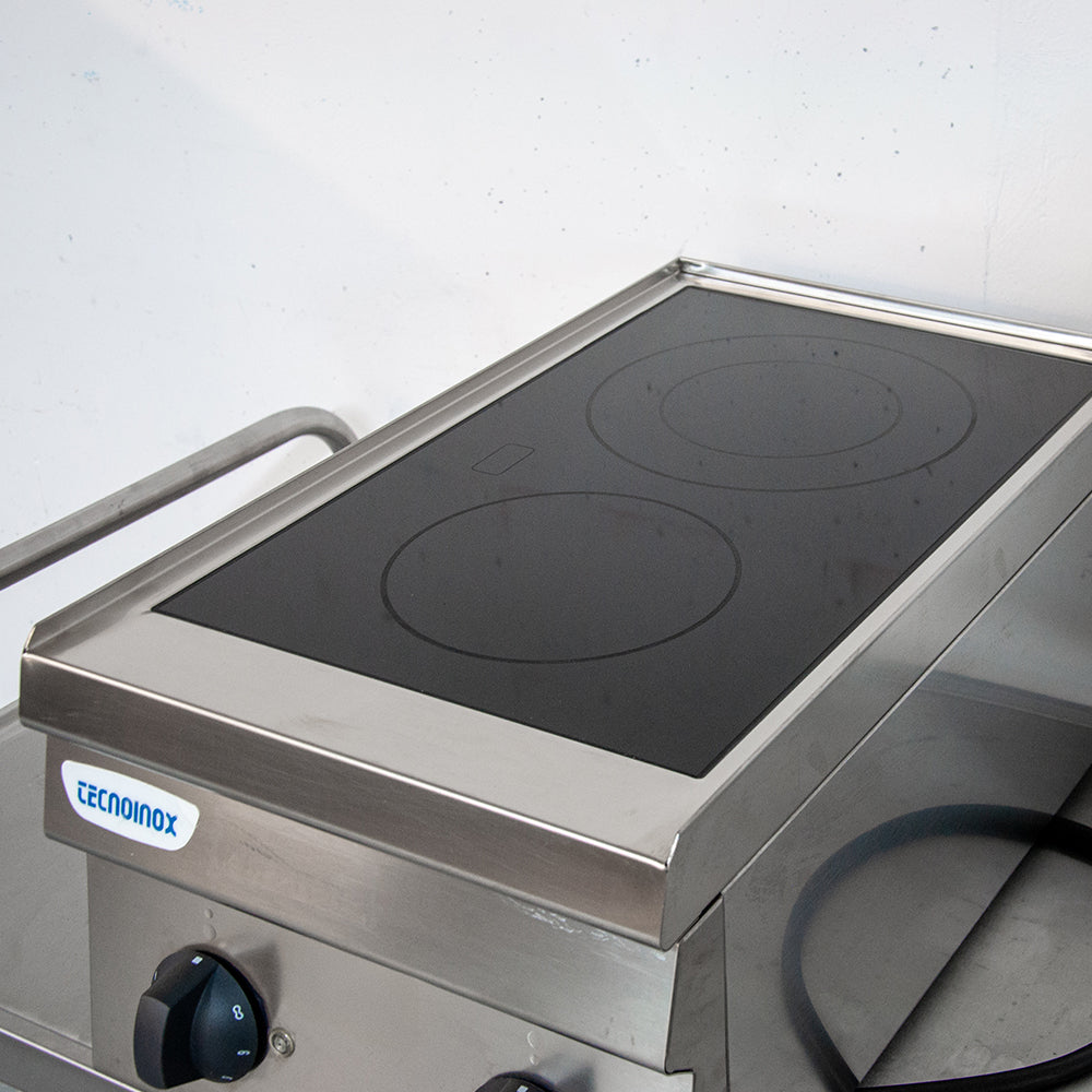 Plaque vitrocéramique électrique 2 zones - 350x600x300 mm - Tecnoinox PCC35E/6/0