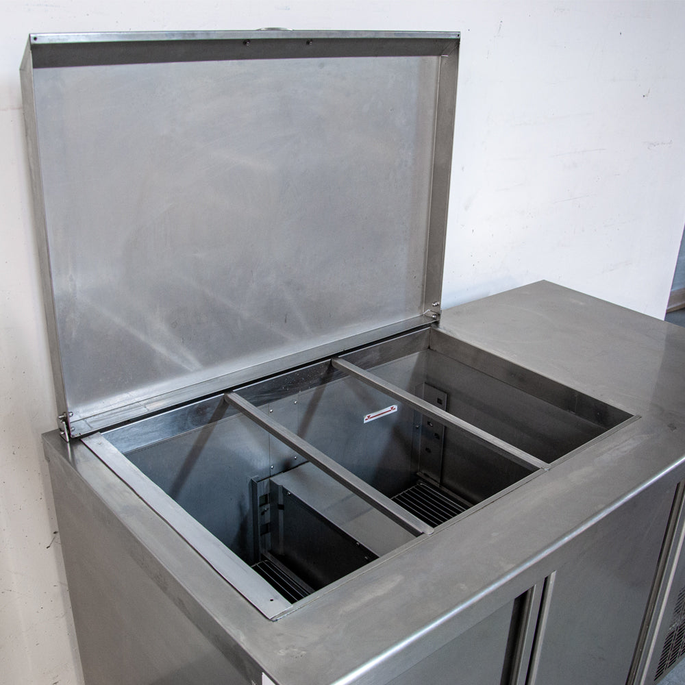 Meuble de préparation positif 0°/+8°C - 2 portes - 1340x700x940mm - Coreco MFE-150