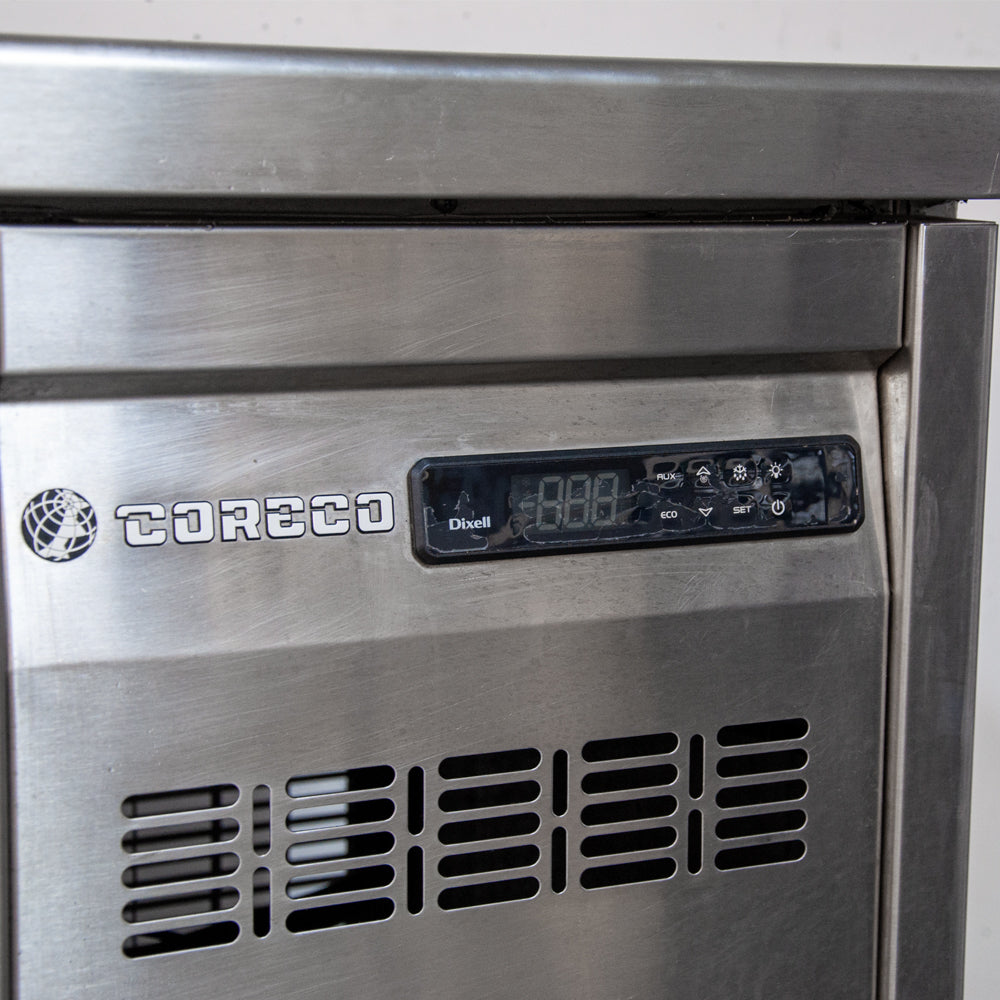 Meuble de préparation positif 0°/+8°C - 2 portes - 1340x700x940mm - Coreco MFE-150