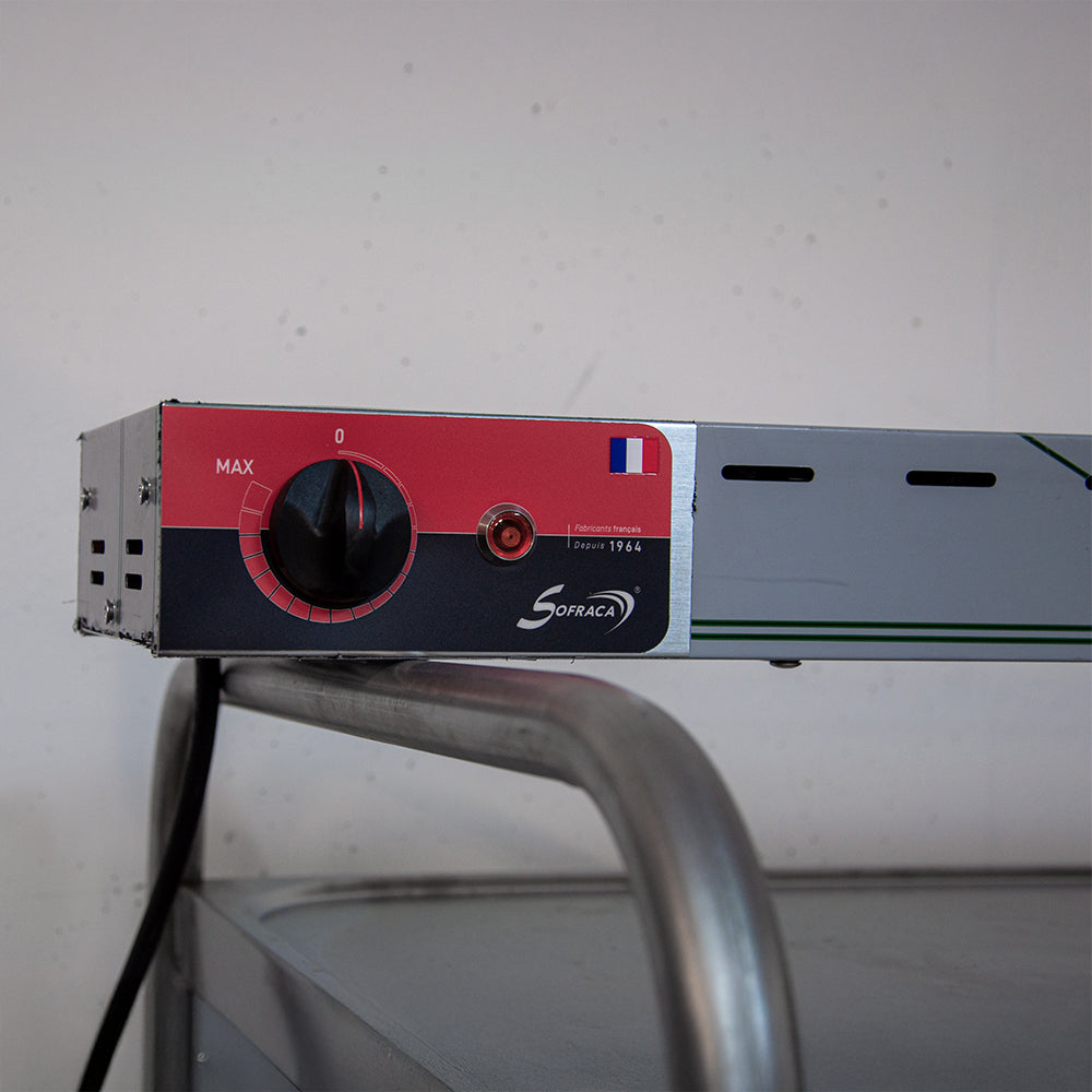 Rampe céramique de maintien au chaud avec régulateur - 230V - Lg.1200mm - Sofraca 33082CR