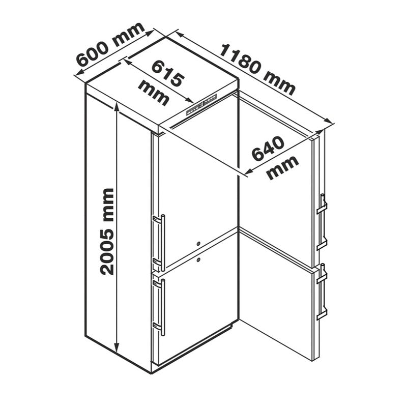 Armoire positive et négative 361L - LIEBHERR GCV 4060