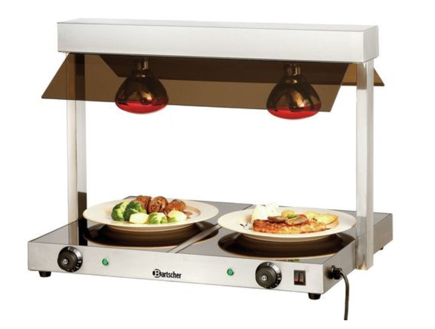 Pont chauffant 2 zones - Bartscher TC-2F 114260