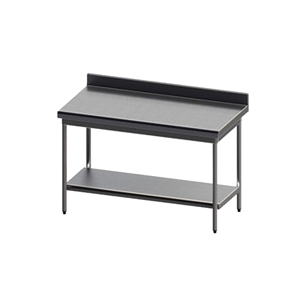 Table avec dosseret et étagère basse 600x600x900 mm - Sofinor TADEG606