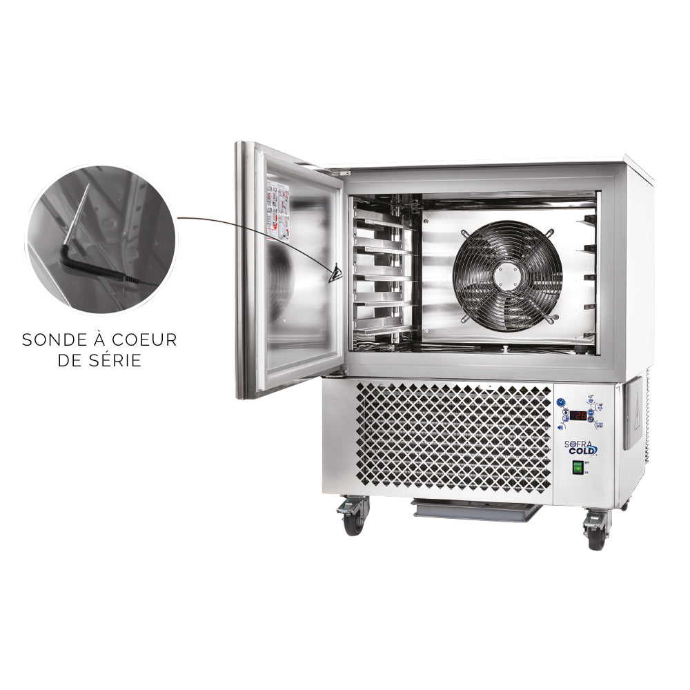 Cellule de refroidissement 5 niveaux - GN 1/1 - 600x400mm - Sofraca CR5-2