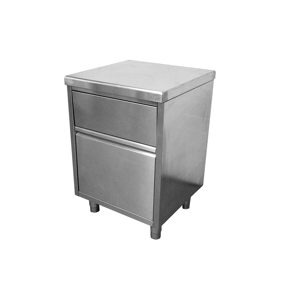 Meuble inox avec poubelle intégrée - Tournus 844675
