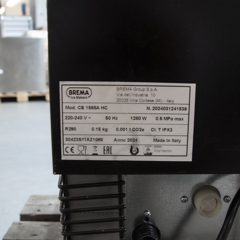 Machine à glaçons pleins 155 kg/24h, réserve 65kg - Brema CB 1565 A-HC