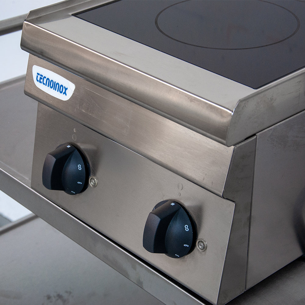 Plaque vitrocéramique électrique 2 zones - 350x600x300 mm - Tecnoinox PCC35E/6/0