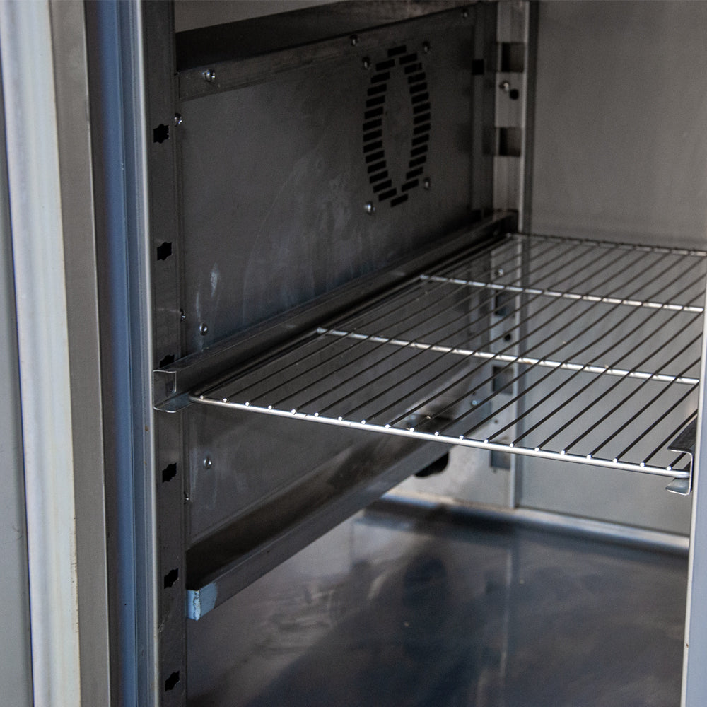 Meuble de préparation positif 0°/+8°C - 2 portes - 1340x700x940mm - Coreco MFE-150