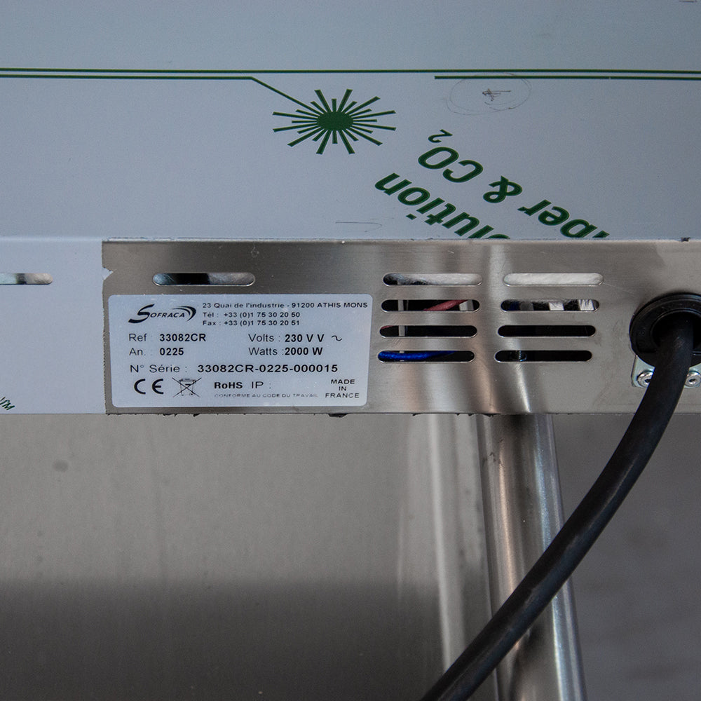 Rampe céramique de maintien au chaud avec régulateur - 230V - Lg.1200mm - Sofraca 33082CR