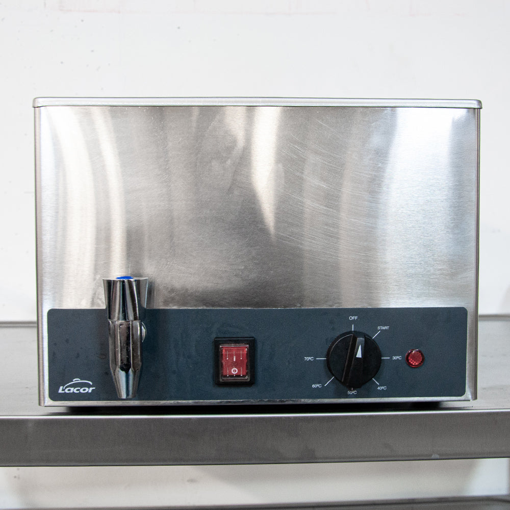 Bain-marie électrique inox à poser GN 1/1 avec robinet - 24 L - 1300 W - Lacor 69036