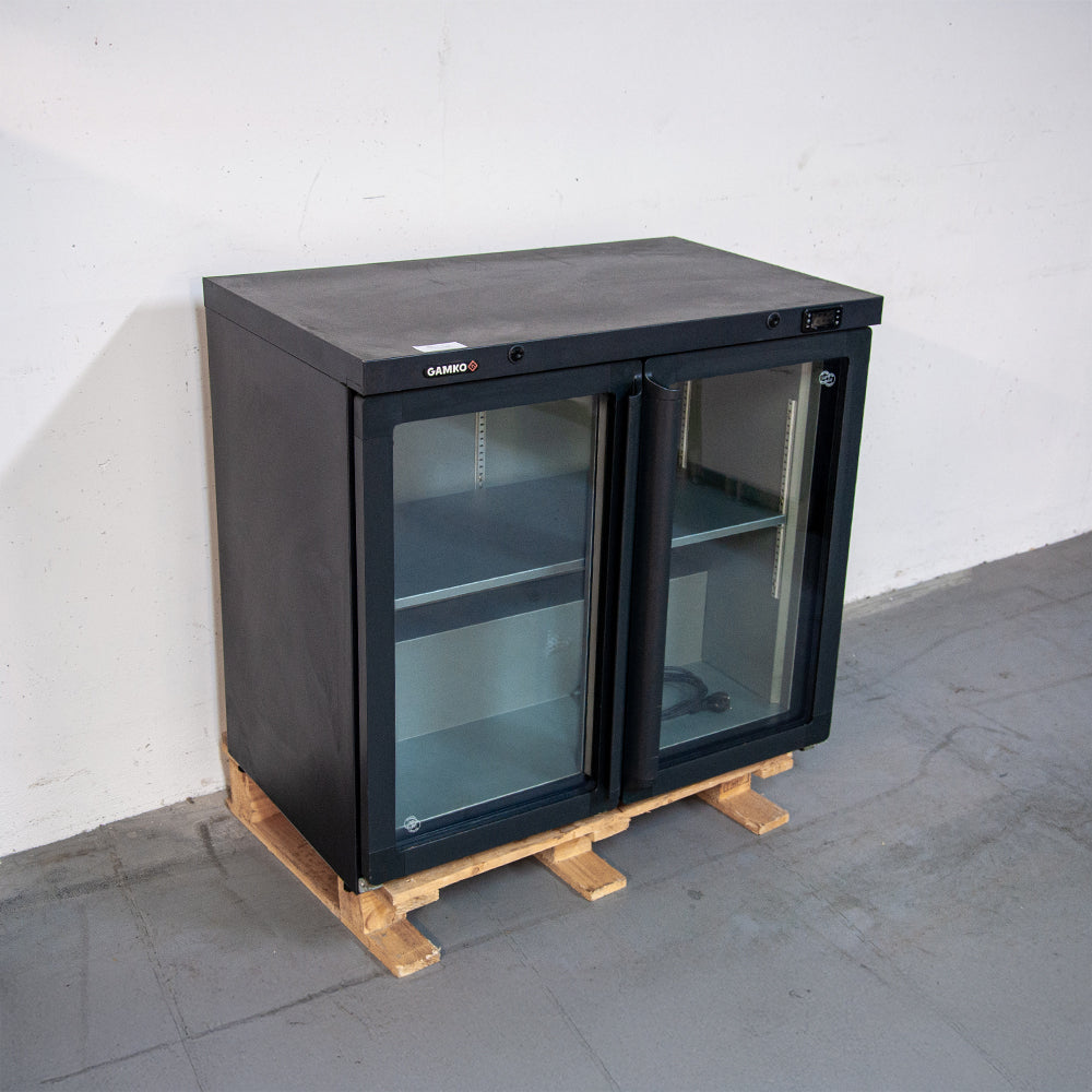 Arrière de bar réfrigéré 2 portes vitrées T°/+6°C - 240 L - Gamko LG3/250G
