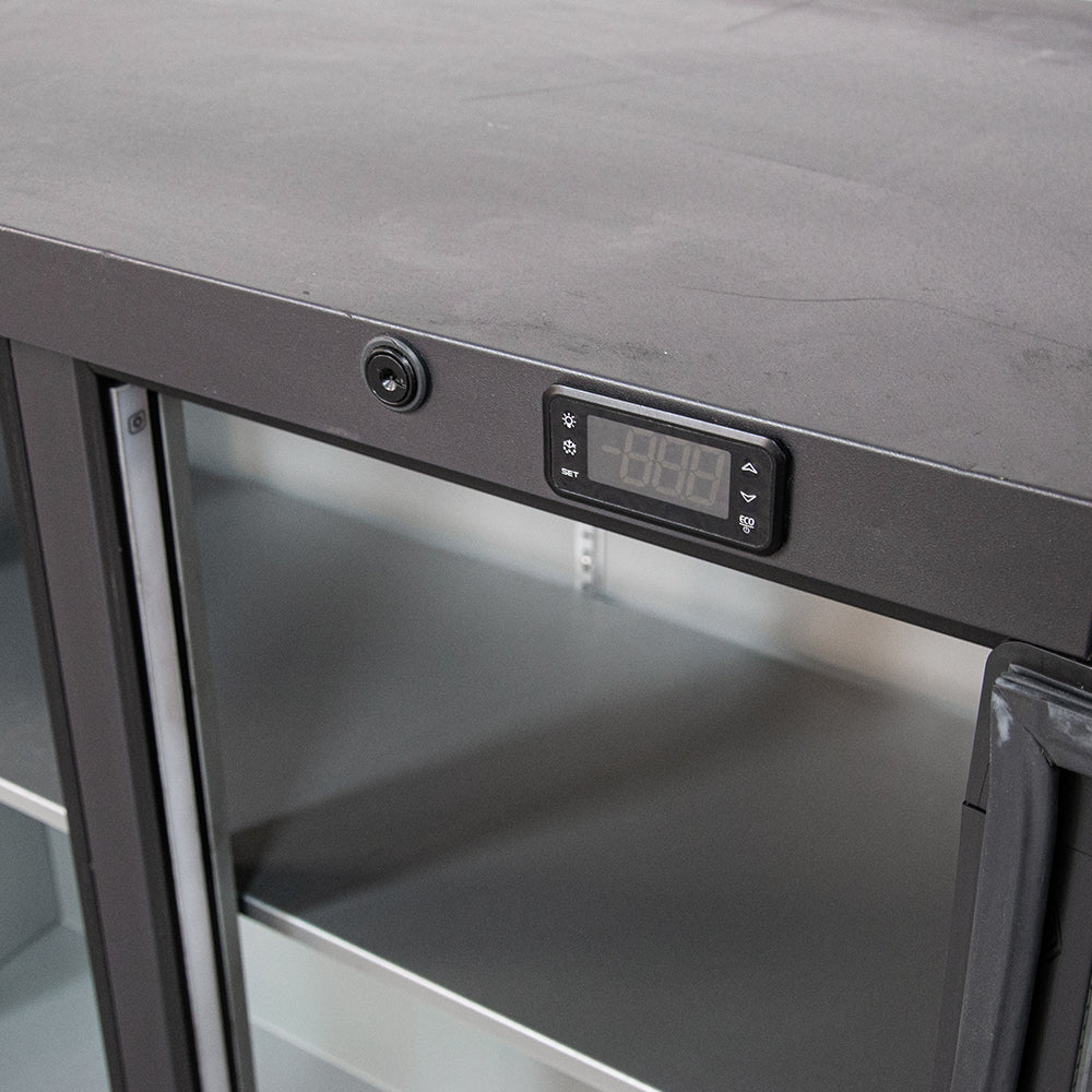 Arrière de bar réfrigéré 2 portes vitrées T°/+6°C - 240 L - Gamko LG3/250G