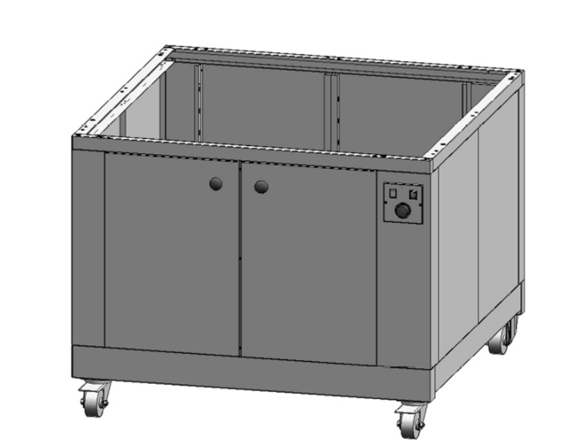 Etuve / chambre de pousse sur roulettes avec 5 jeux de glissières - Moretti Forni L60 100P