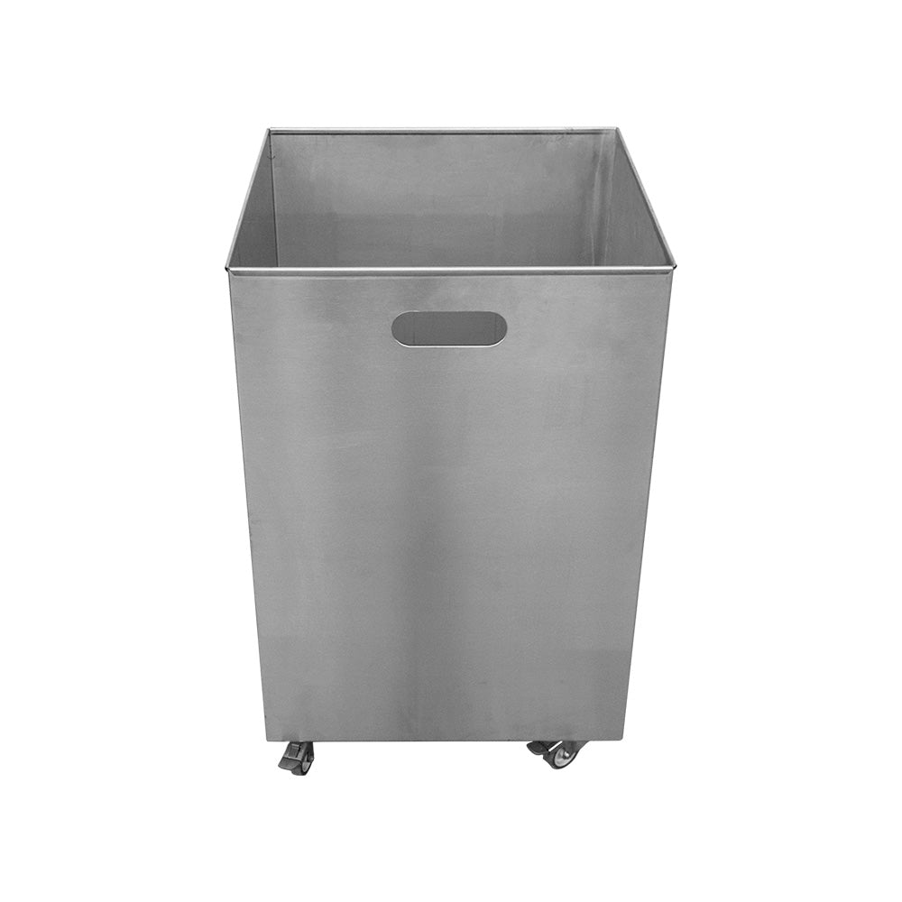 Poubelle inox sur roulettes L444 x P480 x H890mm - PORRAZ